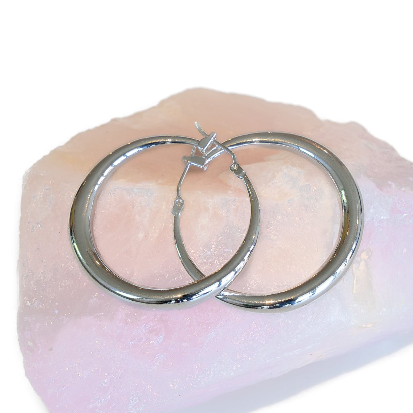 Silver Hoops