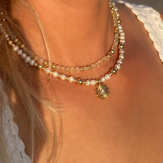 Divine Goddess Citrine Necklace