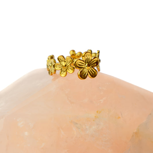 Flower Gold Ring